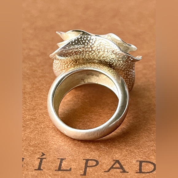 Silpada Sterling Silver blooming flower ring size 5 - Picture 2 of 5